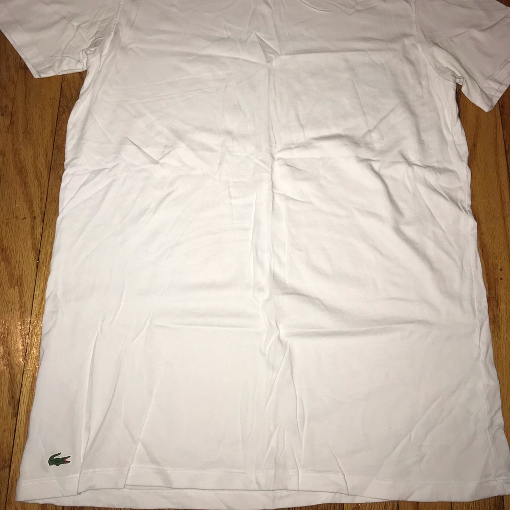 Lacoste white t shirt